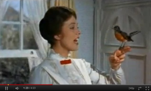 Vídeo de la canción "Con un poco de azúcar" de Mary Poppins