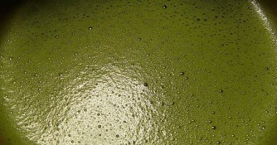 Una taza de té verde