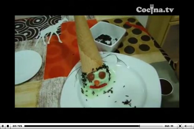 Recetas de Halloween: bruja de helado