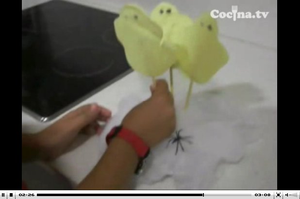 Recetas de Halloween: piruletas fantasma