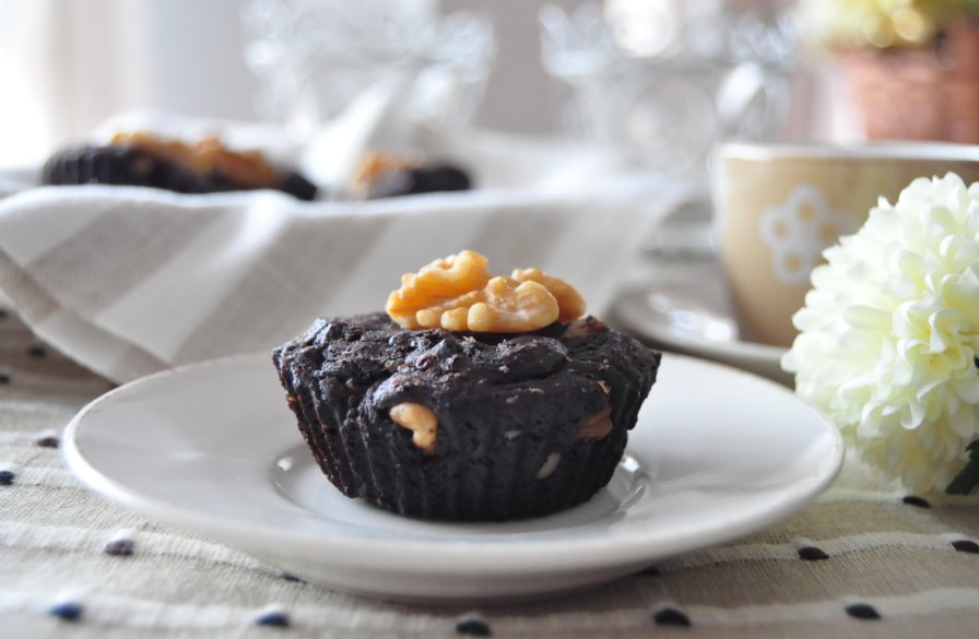 Brownies de chocolate negro