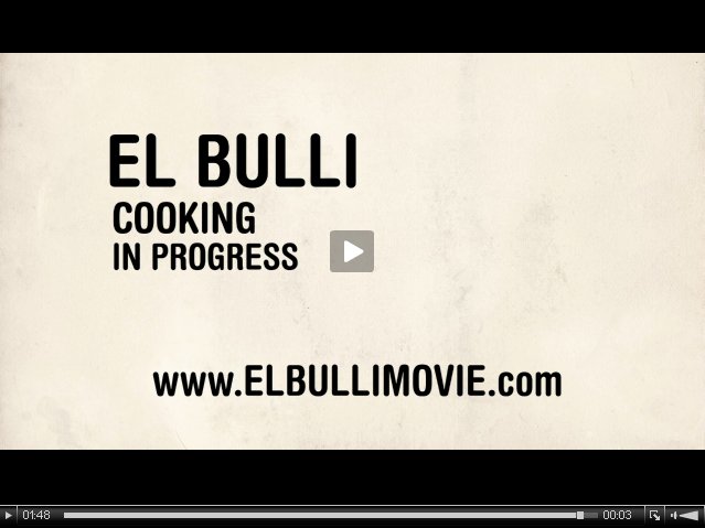 (Ver trailer) El Bulli Movie: cooking in progress