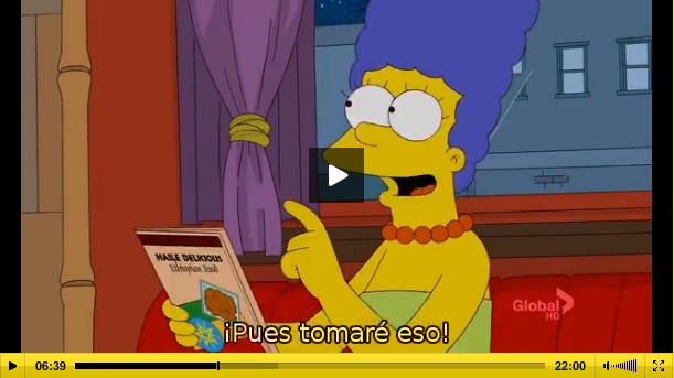 Vídeo - The Food Wife (Capítulo 5 de la temporada 23 de Los Simpsons)
