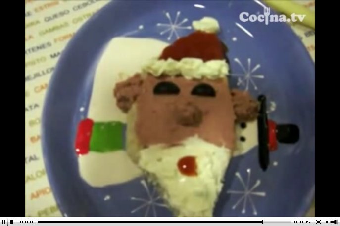 Vídeo de la receta - Cara de Papá Noel