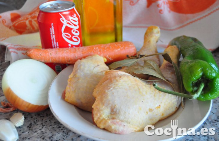 Ingredientes del pollo a la Coca Cola