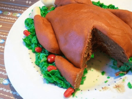 El pavo al horno que resultó ser un pastel de chocolate