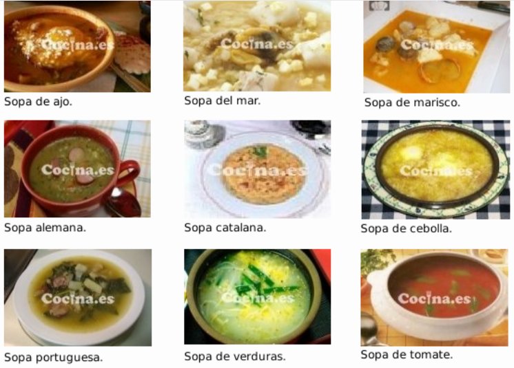 Recetas de sopa de Cocina.es