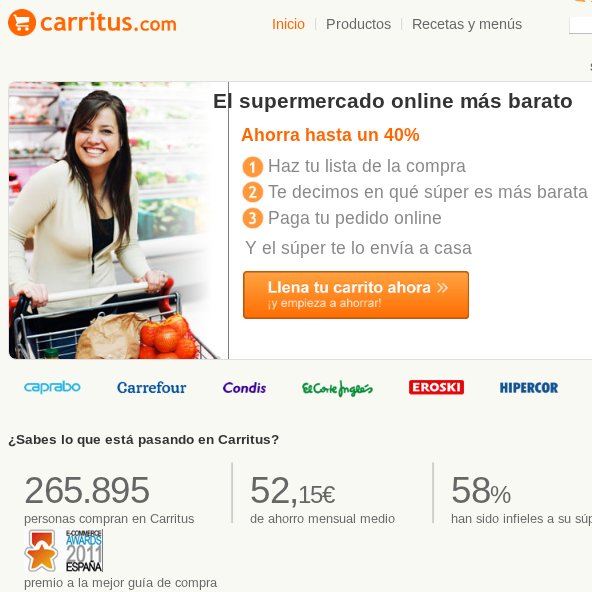 Comprar comida online: CARRITUS