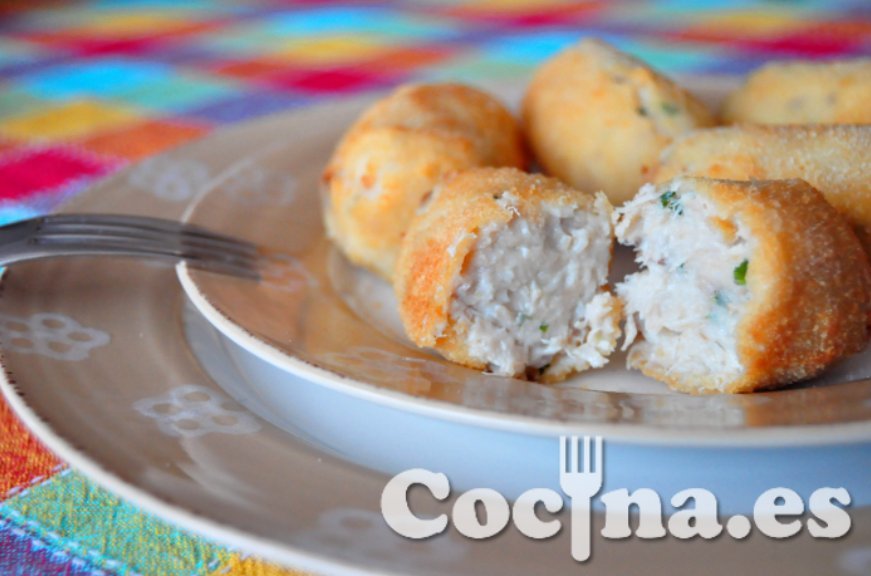 Croquetas de pollo con las sobras del cocido