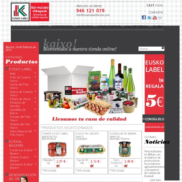 Comprar comida online: EUSKO LABEL