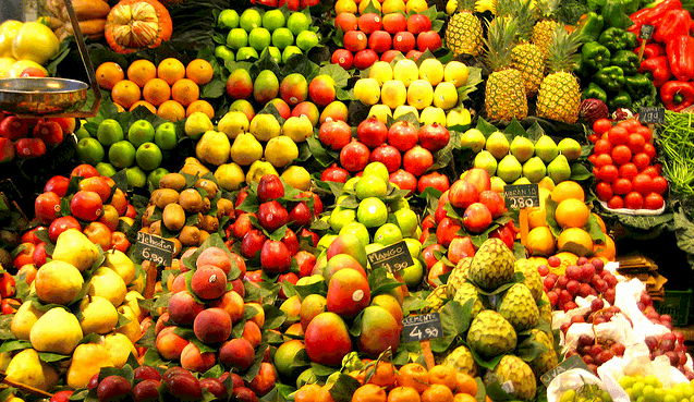 Fruta en la frutería