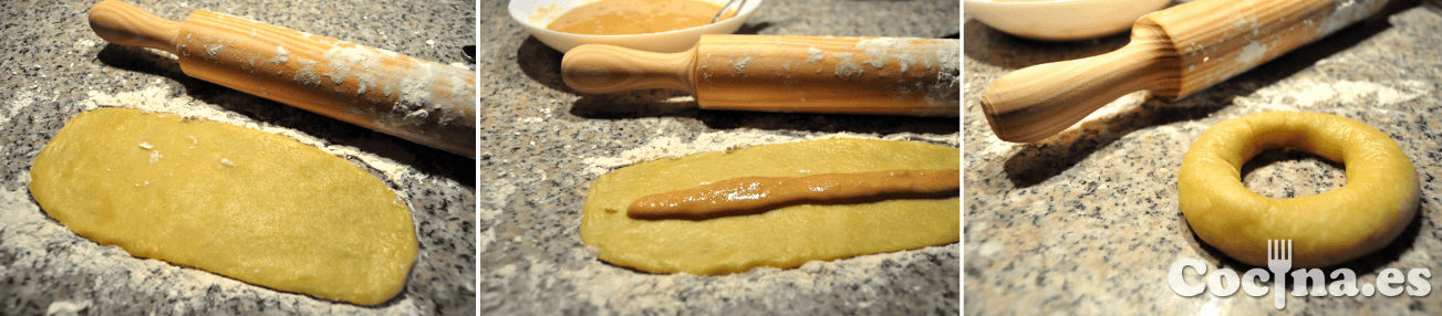 Proceso de elaboración de las roscas de alfajor