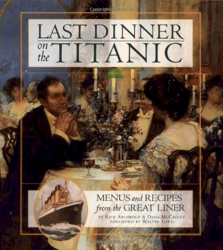 Portada del libro Last Dinner on the Titanic, La última cena en el Titanic