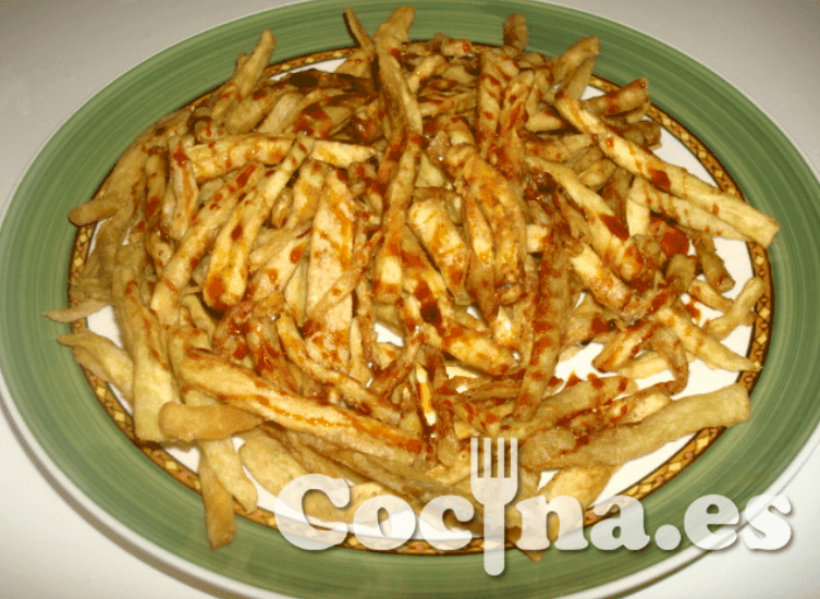 Falsas patatas fritas "light"