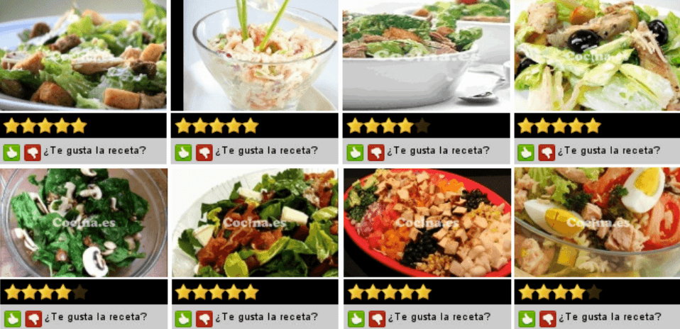 Ensaladas caseras de Cocina.es