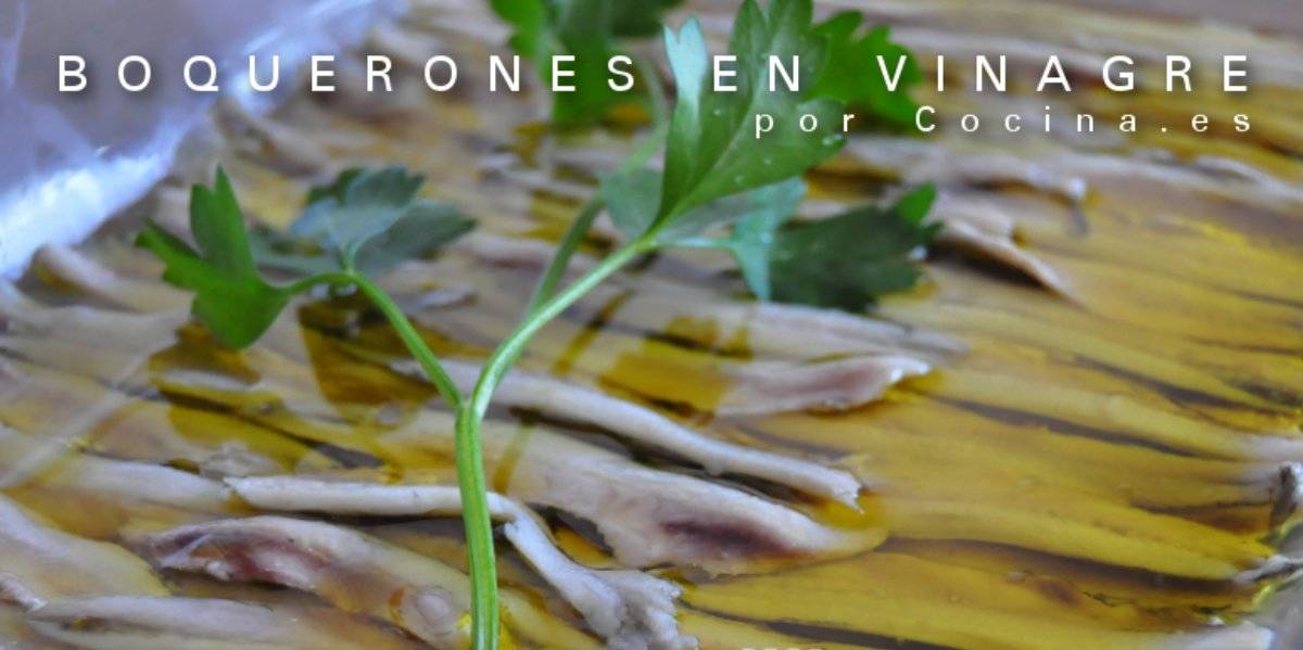 Receta: boquerones en vinagre