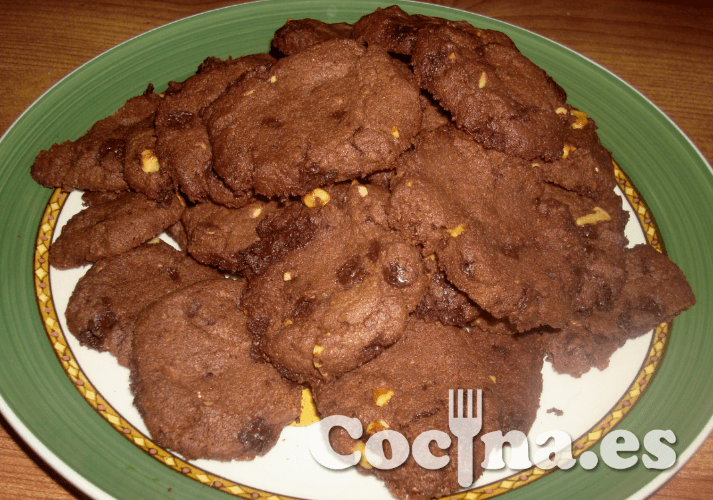 Receta de las cookies de chocolate