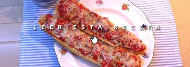 Cenas fáciles: baguette-pizza