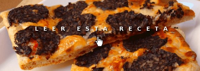 Cenas fáciles: pizza de morcilla