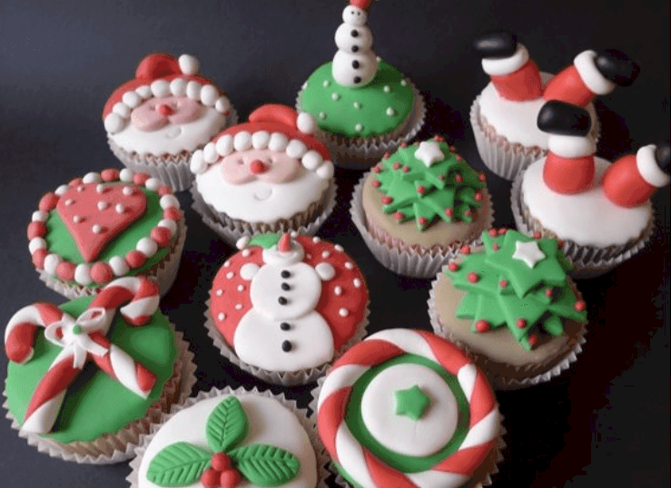 Cupcakes para Navidad