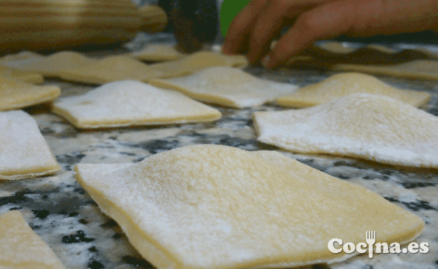 Raviolis rellenos caseros