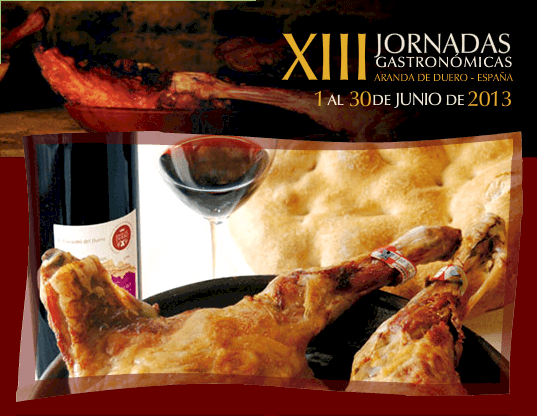 Cartel de las XIII Jornadas Gastronómicas del Lechazo Asado en Aranda de Duero