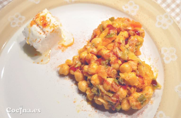 Garbanzos con verduras