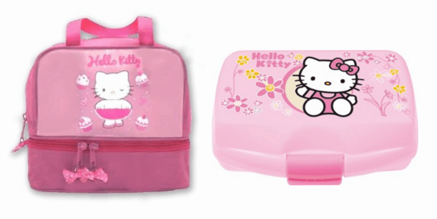 Sandwichera + portameriendas de Hello Kitty