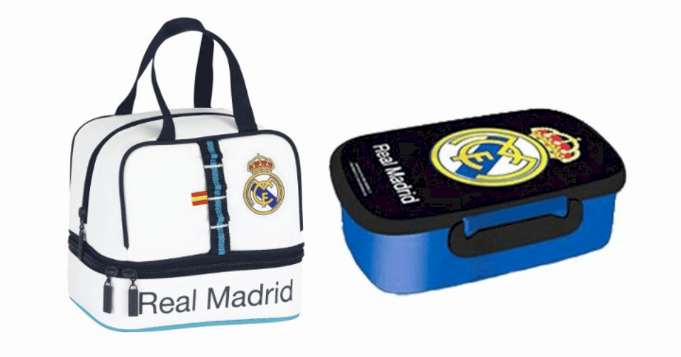Sandwichera + portameriendas del Real Madrid