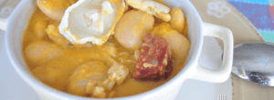 Judiones de la Granja con chorizo