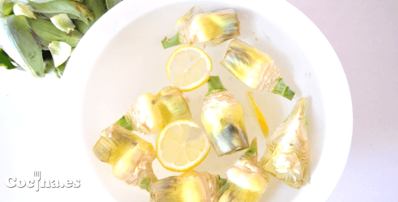 Preparar alcachofas frescas