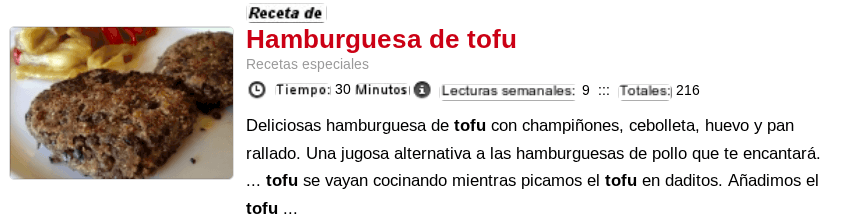 Hamburguesas de tofu - Recetas con tofu