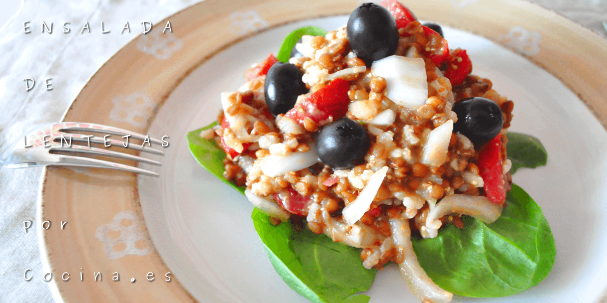 Ensalada de lentejas con arroz