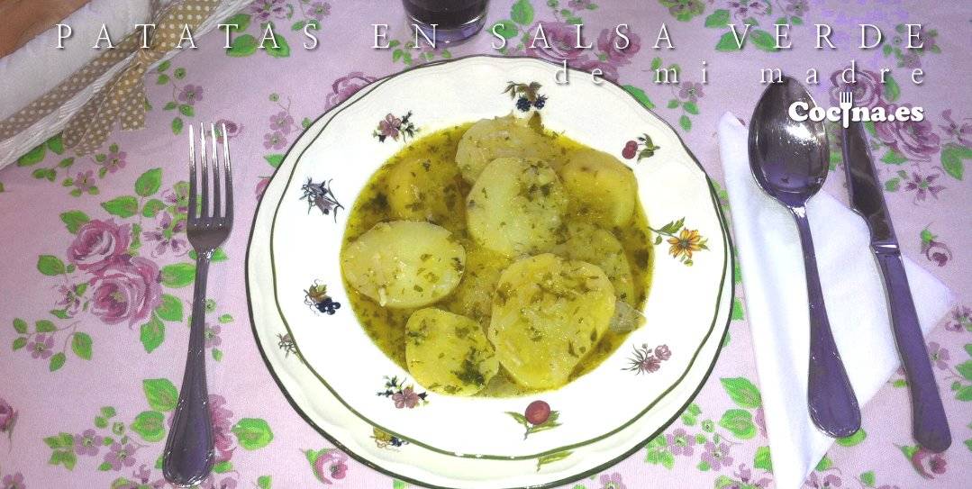 Patatas en salsa verde