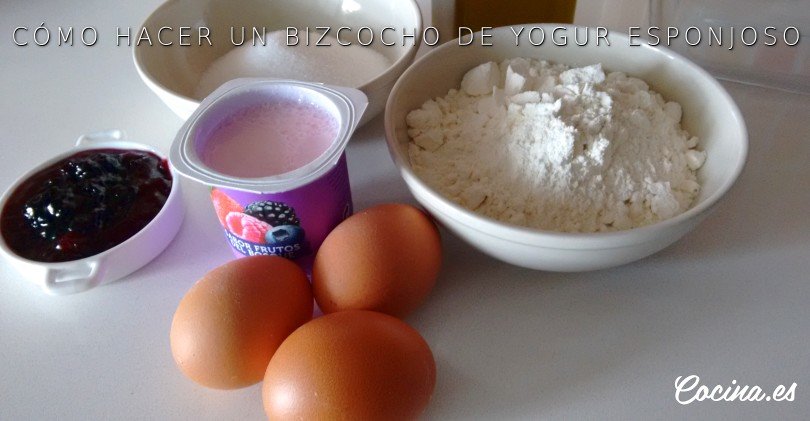 Bizcocho de yogur: ingredientes