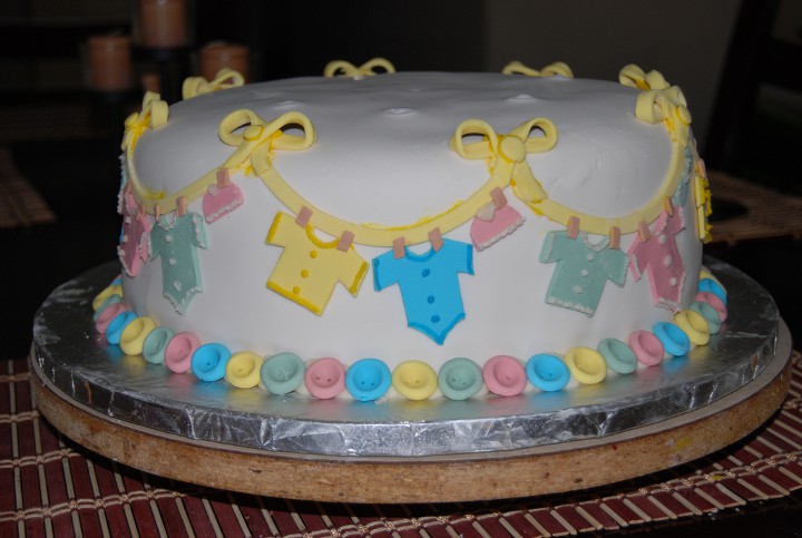 baby shower cake ropa