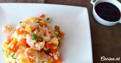 Arroz tres delicias casero