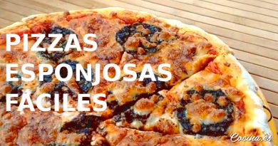 Pizzas caseras esponjosas fáciles
