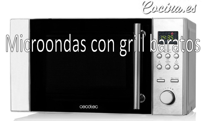 8 microondas con grill baratos 