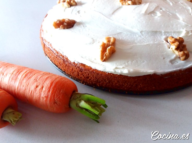 Receta de carrot cake auténtico americano