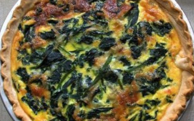 Quiche de Queso Feta con Espinacas