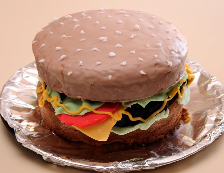 Tarta de Cumpleaños Hamburguesa