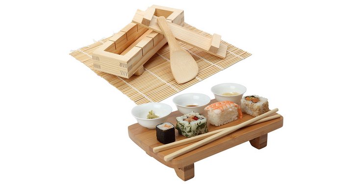 Kit de madera para hacer y servir Sushi