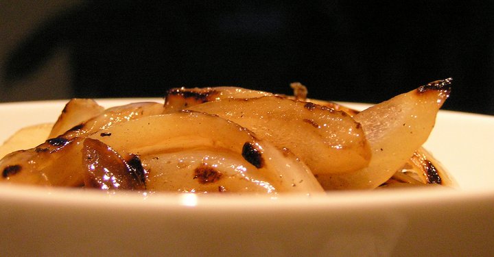 Guarniciones para Pescado - Manzana Caramelizada al Microondas