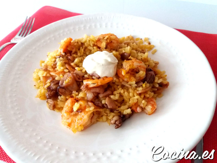 Receta Arroz a Banda al Horno