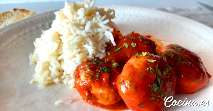 Albondigas de pavo con salsa de tomate