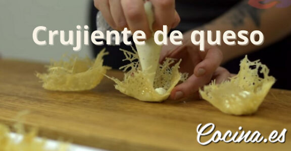 hacer un crujiente de queso bien hecho